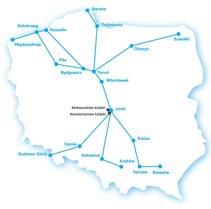 Dojazd do Buska-Zdroju Dojazd z Konstantynowa Łódzkiego