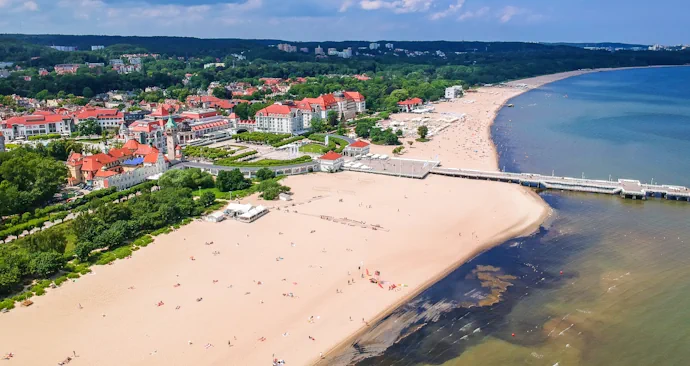 dojazd plaża Sopot