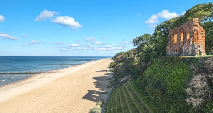 dojazd plaża Trzęsacz